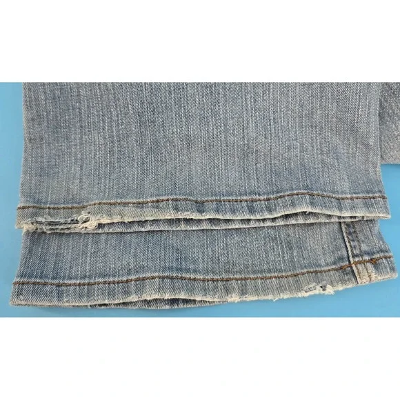 Vtg Y2K Candie's Jeans Juniors Sz 9 Bootcut Flare Bell Light Low Hippie Grunge - Picture 6 of 7